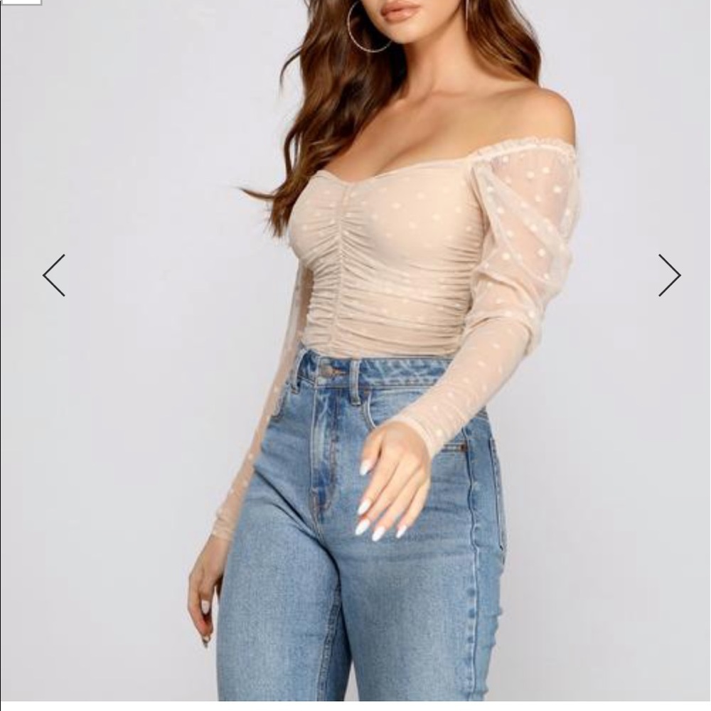 polka dot body suit